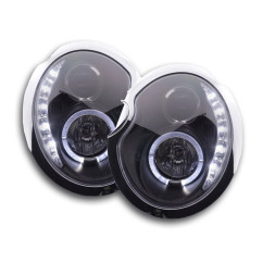Phare Daylight LED DRL look Mini Cooper type R50 01-06 noir 