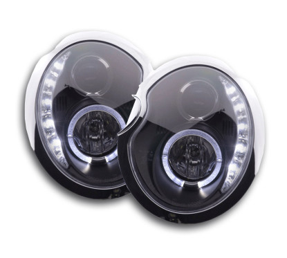 Phare Daylight LED DRL look Mini Cooper type R50 01-06 noir