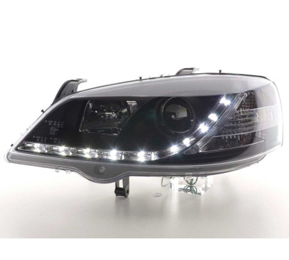 Phare Daylight LED DRL look Opel Astra G 98-03 noir