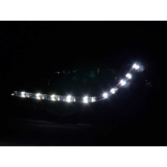 Phare Daylight LED DRL look Opel Astra G 98-03 noir 