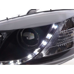 Phare Daylight LED DRL look Opel Astra G 98-03 noir 