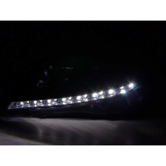 Phare Daylight LED DRL look Opel Astra H noir 