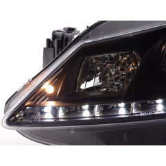 Phare Daylight LED DRL look Seat Ibiza type 6J 08- noir 