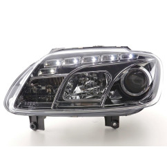 Phares Daylight LED DRL look VW Touran Type 1T / VW Caddy Type 2K 03- chrome 