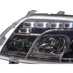 Phares Daylight LED DRL look VW Touran Type 1T / VW Caddy Type 2K 03- chrome 