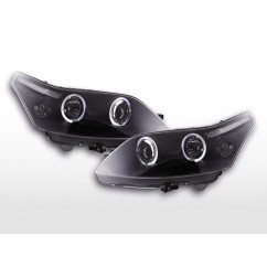Jeu de phares Citroen C4 3 portes / 5 portes. Type L 04- noir 