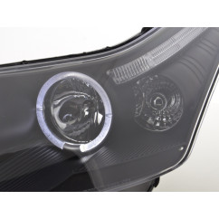Jeu de phares Citroen C4 3 portes / 5 portes. Type L 04- noir 