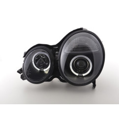 Phare Angel Eye Mercedes Classe E type W210 99-01 noir
