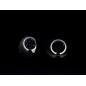 Phare Angel Eye Mercedes Classe E type W210 99-01 noir