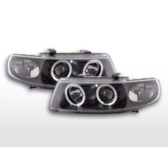 Jeu de phares Seat Leon / Toledo type 1M 97-05 noir 