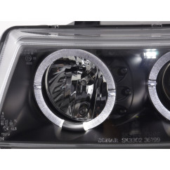 Jeu de phares Seat Leon / Toledo type 1M 97-05 noir 