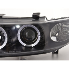 Jeu de phares Seat Leon / Toledo type 1M 97-05 noir 