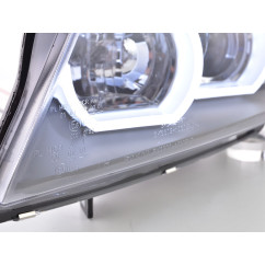 Phare Daylight LED DRL look BMW Série 3 E90 / E91 05-08 noir 