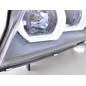 Phare Daylight LED DRL look BMW Série 3 E90 / E91 05-08 noir