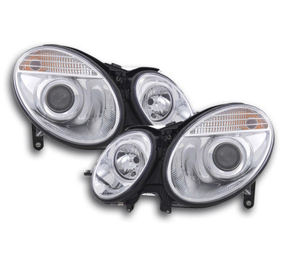 Phares pour Mercedes Classe E type W211 02-06 chrome