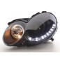 Phare Daylight LED DRL look Mercedes CLK type W209 04-09 noir
