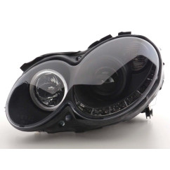 Phare Daylight LED DRL look Mercedes CLK type W209 04-09 noir 