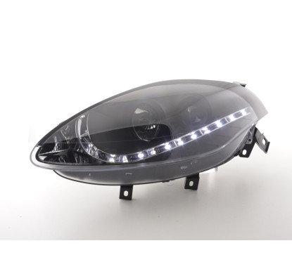Phare Daylight LED DRL look Fiat Bravo type 198 07- noir