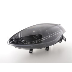 Phare Daylight LED DRL look Fiat Bravo type 198 07- noir 