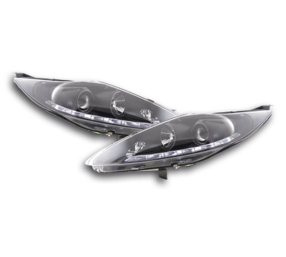Phare Daylight LED DRL look Ford Fiesta 08-12 noir