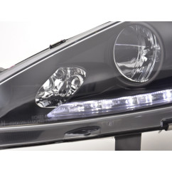 Phare Daylight LED DRL look Ford Fiesta 08-12 noir 