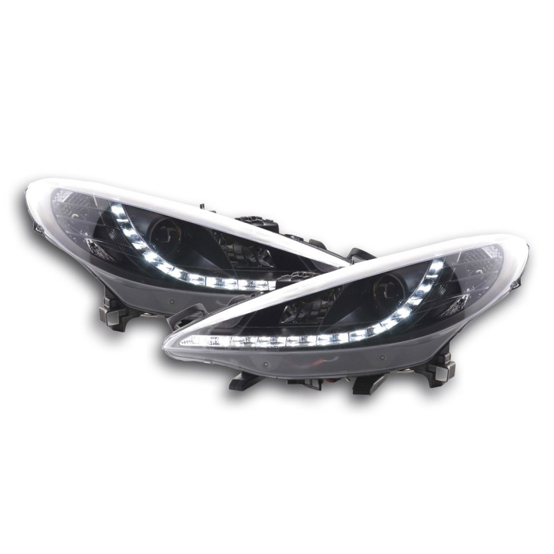 Phare Daylight LED feux de jour Peugeot 207 06- noir