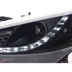 Phare Daylight LED feux de jour Peugeot 207 06- noir 