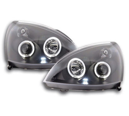 Phares pour Renault Clio 2 3/4/5 portes 01-04 noir