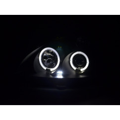 Phares pour Renault Clio 2 3/4/5 portes 01-04 noir 