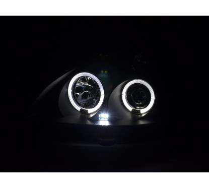 Phares pour Renault Clio 2 3/4/5 portes 01-04 noir
