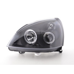 Phares pour Renault Clio 2 3/4/5 portes 01-04 noir 