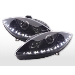 Phare Daylight LED DRL look Seat Leon 1P 09- noir 