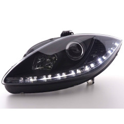 Phare Daylight LED DRL look Seat Leon 1P 09- noir 