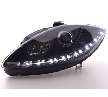 Phare Daylight LED DRL look Seat Leon 1P 09- noir