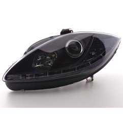 Phare Daylight LED DRL look Seat Leon 1P 09- noir 