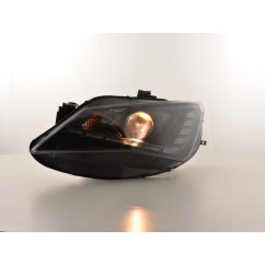 Phare Daylight LED DRL look Seat Ibiza 6J à partir de 2012 noir 