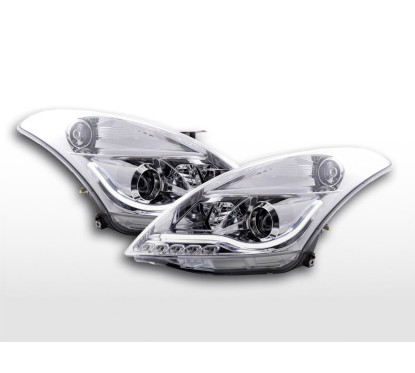 Phare Daylight LED DRL look Suzuki Swift 10-13 chrome