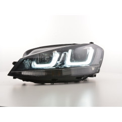Phare Daylight LED feux de jour VW Golf 7 à partir de 2012 noir / noir 