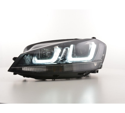 Phare Daylight LED feux de jour VW Golf 7 à partir de 2012 noir / noir