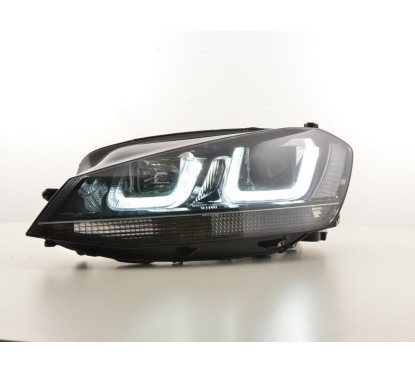 Phare Daylight LED feux de jour VW Golf 7 à partir de 2012 noir / noir