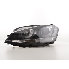 Phare Daylight LED feux de jour VW Golf 7 à partir de 2012 noir / noir 