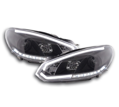 Phare Daylight LED feux de jour VW Golf 6 08-12 noir
