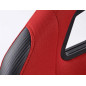 Sièges sport FK Sièges baquets complets pour voiture Set Edition 2 tissu rouge