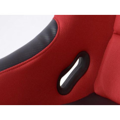 Sièges sport FK Sièges baquets complets pour voiture Set Edition 2 tissu rouge 
