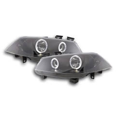 Jeu de phares Renault Megane 2 3/5 portes. 03-06 noir 