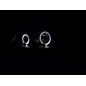Jeu de phares Renault Megane 2 3/5 portes. 03-06 noir