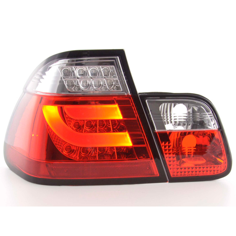 Kit feux arrières LED BMW Série 3 E46 Limo 02-05 rouge / clair