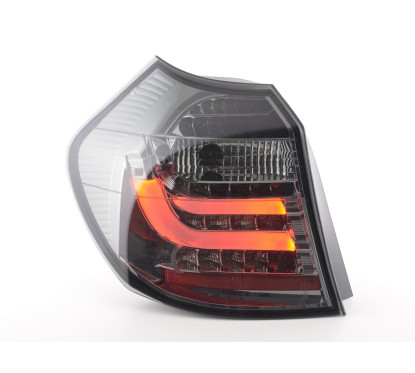 Jeu de feux arrière à LED BMW Série 1 E87 / E81 3/5 portes. 07-11 noir 
