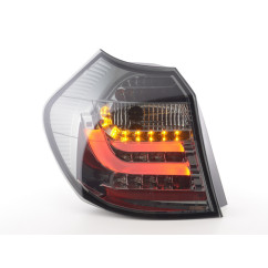 Jeu de feux arrière à LED BMW Série 1 E87 / E81 3/5 portes. 07-11 noir 