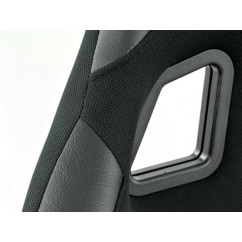 Sièges sport FK Sièges baquets complets pour voiture Set Edition 4 tissu noir 
